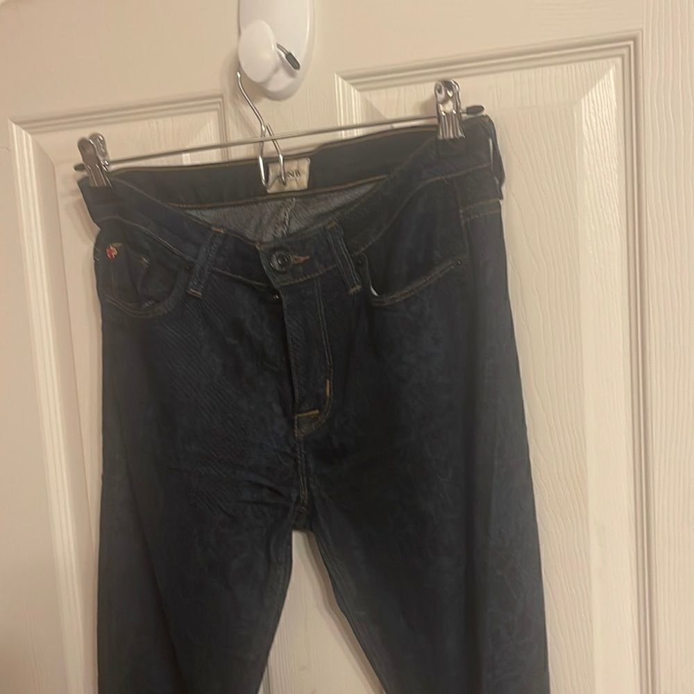 HUDSON Skinny jeans blue with black print size 26